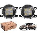 WolkomHome Car Fog Light With HIGH POWER 4 LED Car Light Accessories for Ciaz