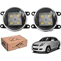 WolkomHome Car Fog Light With HIGH POWER 4 LED Car Light Accessories for Swift Dzire 2017