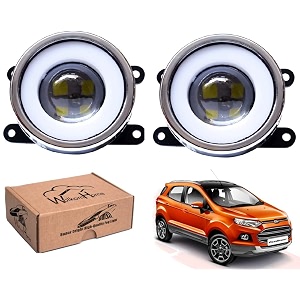 wolkomhome car fog light with projector 3x1 led drl car light accessories for ecosport new