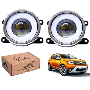 wolkomhome car fog light with projector 3x1 led drl car light accessories for duster2016