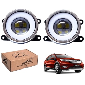 wolkomhome car fog light with projector 3x1 led drl car light accessories for brv
