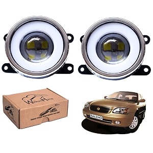 wolkomhome car fog light with projector 3x1 led drl car light accessories for baleno old