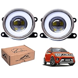 wolkomhome car fog light with projector 3x1 led drl car light accessories for ignis 2020