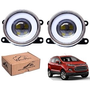 wolkomhome car fog light with projector 3x1 led drl car light accessories for ecosport