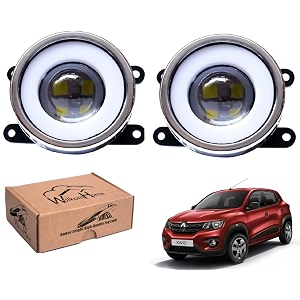 wolkomhome car fog light with projector 3x1 led drl car light accessories for kwid climber