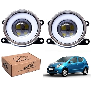 wolkomhome car fog light with projector 3x1 led drl car light accessories for a star