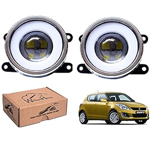 wolkomhome car fog light with projector 3x1 led drl car light accessories for swift 2015