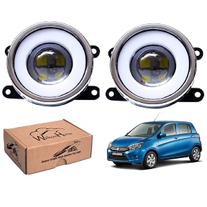 wolkomhome car fog light with projector 3x1 led drl car light accessories for celerio 2019