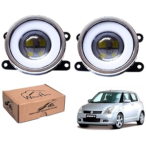 wolkomhome car fog light with projector 3x1 led drl car light accessories for swift type-1