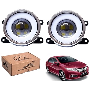 wolkomhome car fog light with projector 3x1 led drl car light accessories for city idtec