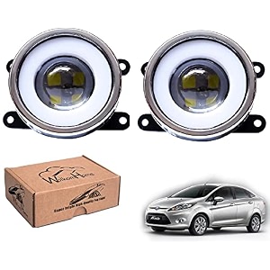wolkomhome car fog light with projector 3x1 led drl car light accessories for fiesta old