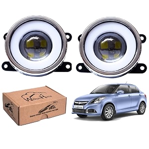 wolkomhome car fog light with projector 3x1 led drl car light accessories for dzire 2015