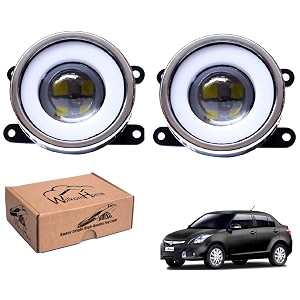 wolkomhome car fog light with projector 3x1 led drl car light accessories for swift dzire