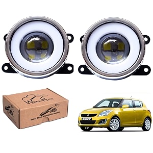 wolkomhome car fog light with projector 3x1 led drl car light accessories for swift type-4
