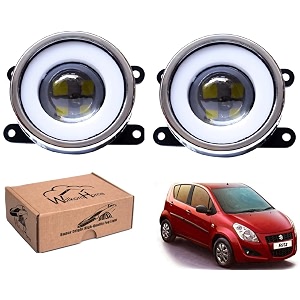 wolkomhome car fog light with projector 3x1 led drl car light accessories for ritz type-2