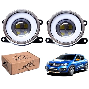 wolkomhome car fog light with projector 3x1 led drl car light accessories for kwid