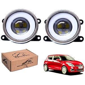 wolkomhome car fog light with projector 3x1 led drl car light accessories for swift type-3