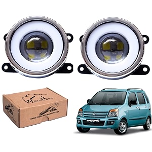 wolkomhome car fog light with projector 3x1 led drl car light accessories for wagonr 2006-2009
