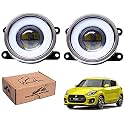 WolkomHome Car Fog Light With PROJECTOR 3X1 LED DRL Car Light Accessories for New Swift 2018 to 2022