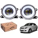 WolkomHome Car Fog Light With PROJECTOR 3X1 LED DRL Car Light Accessories for Swift Dzire 2017