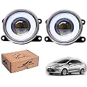 WolkomHome Car Fog Light With PROJECTOR 3X1 LED DRL Car Light Accessories for Fiesta old