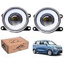 WolkomHome Car Fog Light With PROJECTOR 3X1 LED DRL Car Light Accessories for WagonR 2019 to 2022