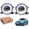WolkomHome Car Fog Light With PROJECTOR 3X1 LED DRL Car Light Accessories for Swift Dzire type-3