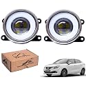 WolkomHome Car Fog Light With PROJECTOR 3X1 LED DRL Car Light Accessories for Baleno
