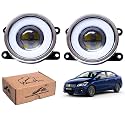 WolkomHome Car Fog Light With PROJECTOR 3X1 LED DRL Car Light Accessories for Ciaz 2018