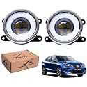 WolkomHome Car Fog Light With PROJECTOR 3X1 LED DRL Car Light Accessories for Baleno RS 2019