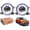 WolkomHome Car Fog Light With PROJECTOR 3X1 LED DRL Car Light Accessories for Vitara Brezza