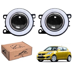 wolkomhome car fog light with projector angle drl car light accessories for swift type-4
