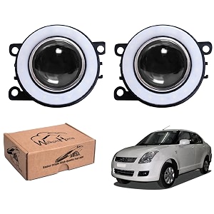 wolkomhome car fog light with projector angle drl car light accessories for swift dzire 2017
