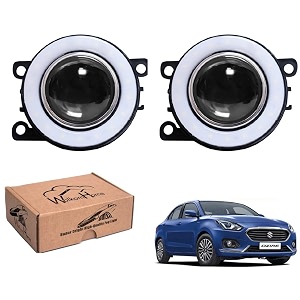 wolkomhome car fog light with projector angle drl car light accessories for swift dzire type-2  led