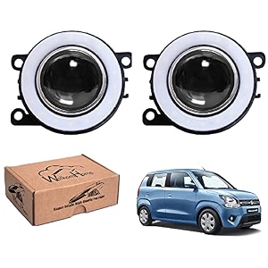 wolkomhome car fog light with projector angle drl car light accessories for wagonr 2019 to 2022