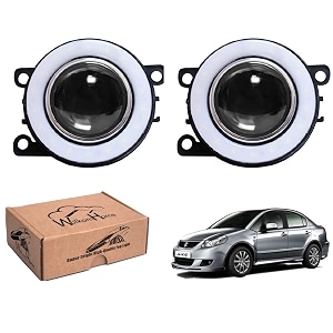 wolkomhome car fog light with projector angle drl car light accessories for sx4 new