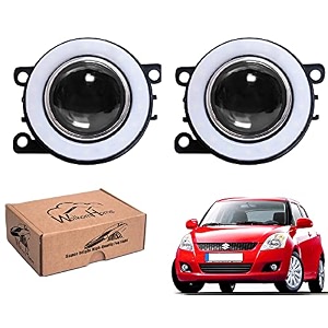 wolkomhome car fog light with projector angle drl car light accessories for swift type-2  led  for car