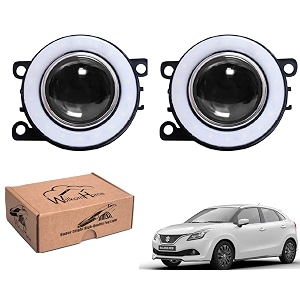 wolkomhome car fog light with projector angle drl car light accessories for baleno