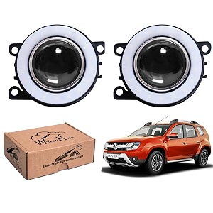 wolkomhome car fog light with projector angle drl car light accessories for duster