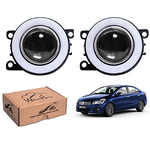 wolkomhome car fog light with projector angle drl car light accessories for ciaz 2018