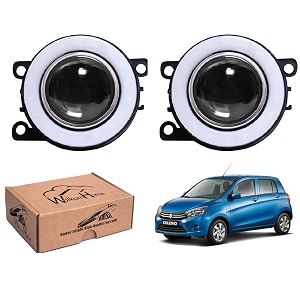 wolkomhome car fog light with projector angle drl car light accessories for celerio 2019
