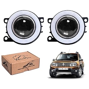 wolkomhome car fog light with projector angle drl car light accessories for duster old