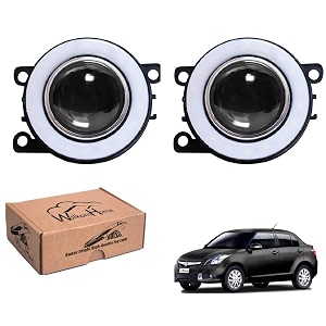 wolkomhome car fog light with projector angle drl car light accessories for swift dzire