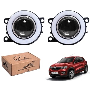 wolkomhome car fog light with projector angle drl car light accessories for kwid climber