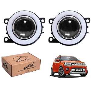 wolkomhome car fog light with projector angle drl car light accessories for ignis 2020
