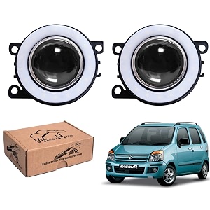 wolkomhome car fog light with projector angle drl car light accessories for wagonr 2006-2009