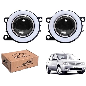 wolkomhome car fog light with projector angle drl car light accessories for logan
