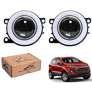 wolkomhome car fog light with projector angle drl car light accessories for ecosport