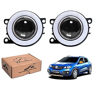 wolkomhome car fog light with projector angle drl car light accessories for kwid
