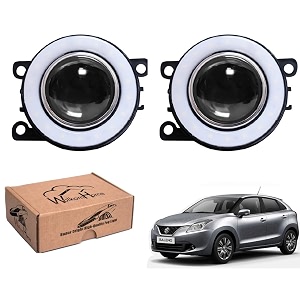 wolkomhome car fog light with projector angle drl car light accessories for baleno 2015